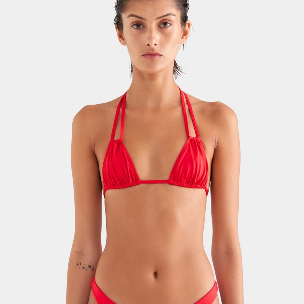 Venroy Light Blue Patterned Triangle Bikini Set - Picture 8 of 8